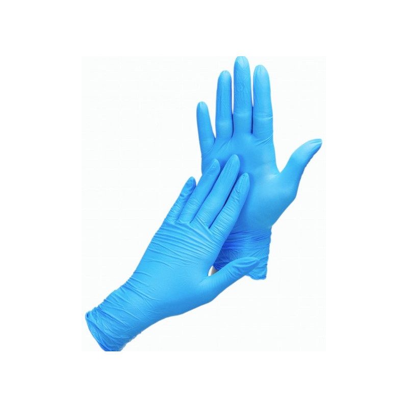 Rrękawice nitrylowe niebieskie 440A olejoodp ścią